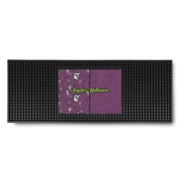 Custom Witches On Halloween Rubber Bar Mat (Personalized)