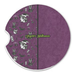 Witches On Halloween Sandstone Car Coaster - Single (Personalized)