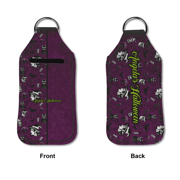 Witches On Halloween Sanitizer Holder Keychain - Large APPROVAL (Flat)