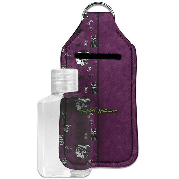Custom Witches On Halloween Hand Sanitizer & Keychain Holder - Large (Personalized)