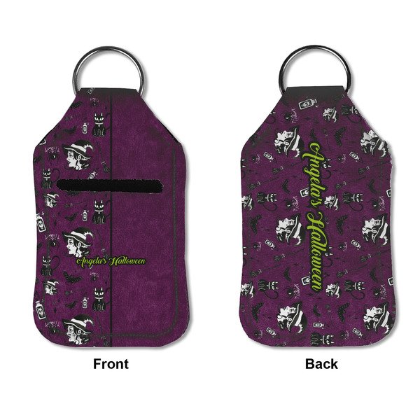 Witches On Halloween Sanitizer Holder Keychain - Small APPROVAL (Flat)