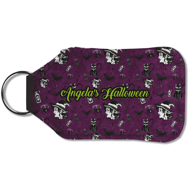 Witches On Halloween Sanitizer Holder Keychain - Small (Back)