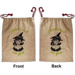 Witches On Halloween Santa Sack - Front & Back (Personalized)