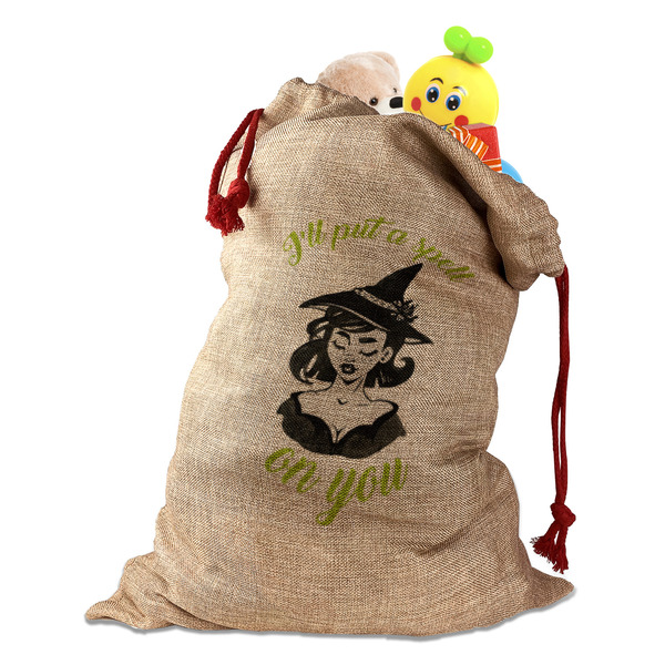 Custom Witches On Halloween Santa Sack (Personalized)