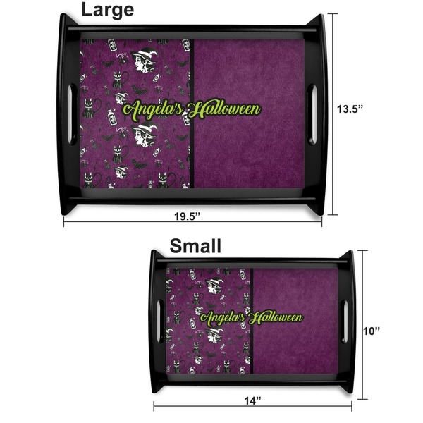 Witches On Halloween Serving Tray Black Sizes
