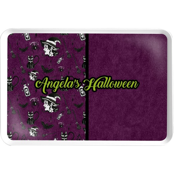 Custom Witches On Halloween Serving Tray (Personalized)