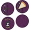 Witches On Halloween Set of Appetizer / Dessert Plates