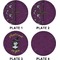 Witches On Halloween Set of Lunch / Dinner Plates (Approval)