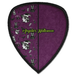 Witches On Halloween Iron on Shield Patch A w/ Name or Text