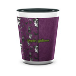 Witches On Halloween Ceramic Shot Glass - 1.5 oz - Two Tone - Single (Personalized)