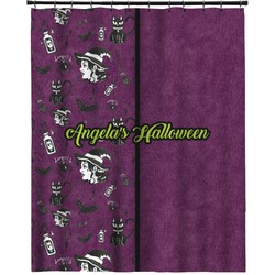 Witches On Halloween Extra Long Shower Curtain - 70"x84" (Personalized)