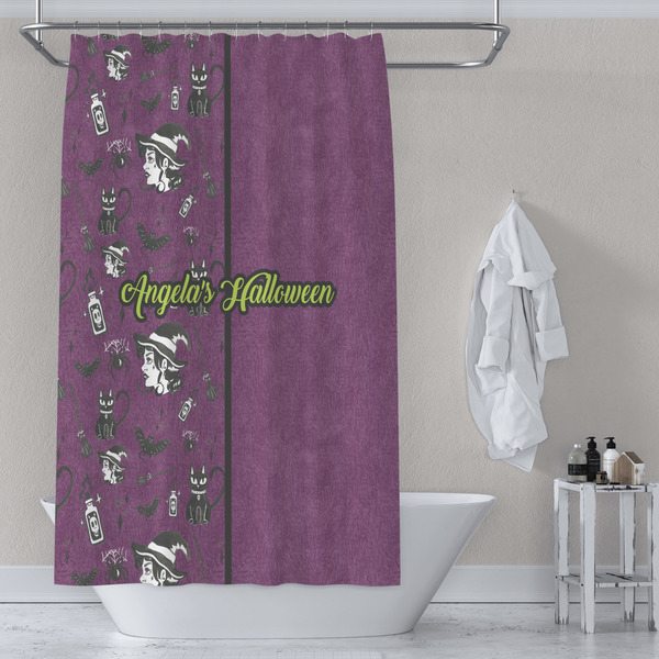 Witches On Halloween Shower Curtain Lifestyle