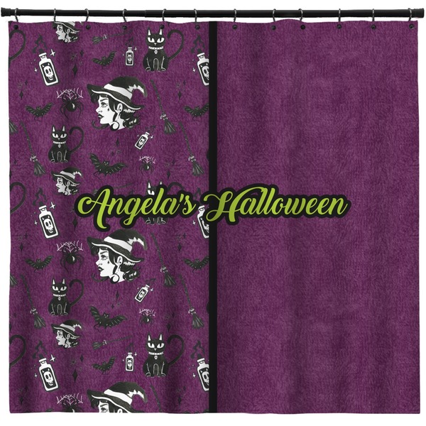 Custom Witches On Halloween Shower Curtain - Custom Size (Personalized)