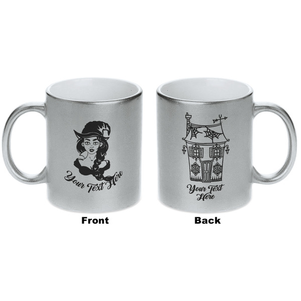 Witches On Halloween Silver Mug - Approval