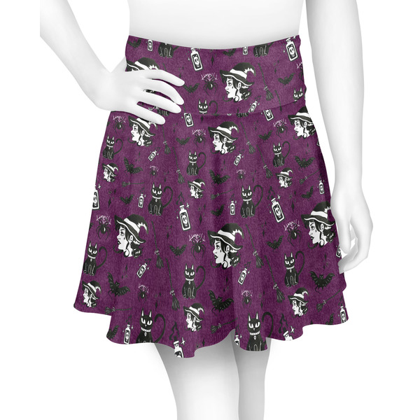 Custom Witches On Halloween Skater Skirt - X Small