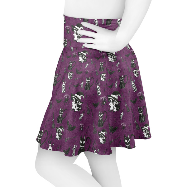 Witches On Halloween Skater Skirt - Side