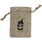 Witches On Halloween Small Burlap Gift Bag - Front