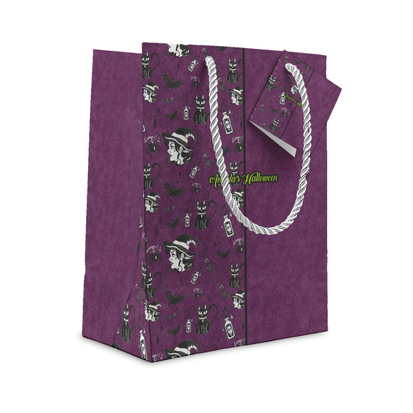Custom Witches On Halloween Small Gift Bag (Personalized)