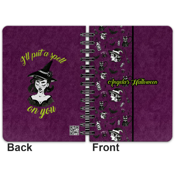 Witches On Halloween Spiral Journal 5 x 7 - Apvl