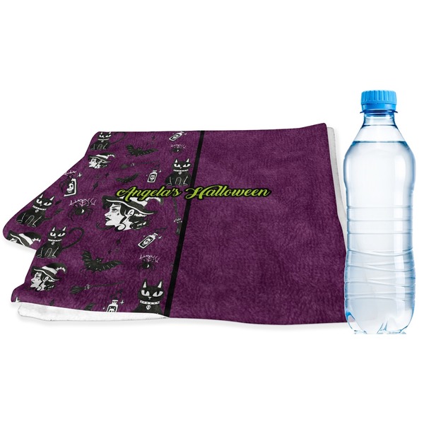 Custom Witches On Halloween Sports & Fitness Towel (Personalized)