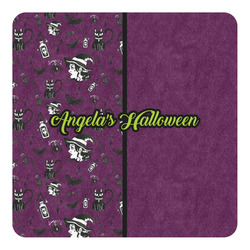 Witches On Halloween Square Decal - Medium (Personalized)
