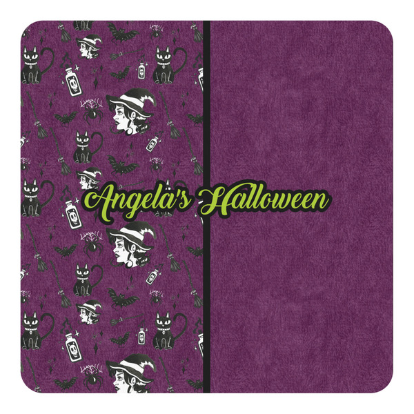 Custom Witches On Halloween Square Decal (Personalized)
