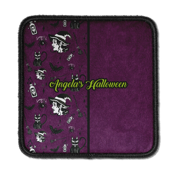 Custom Witches On Halloween Iron On Square Patch w/ Name or Text