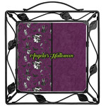 Witches On Halloween Square Trivet (Personalized)