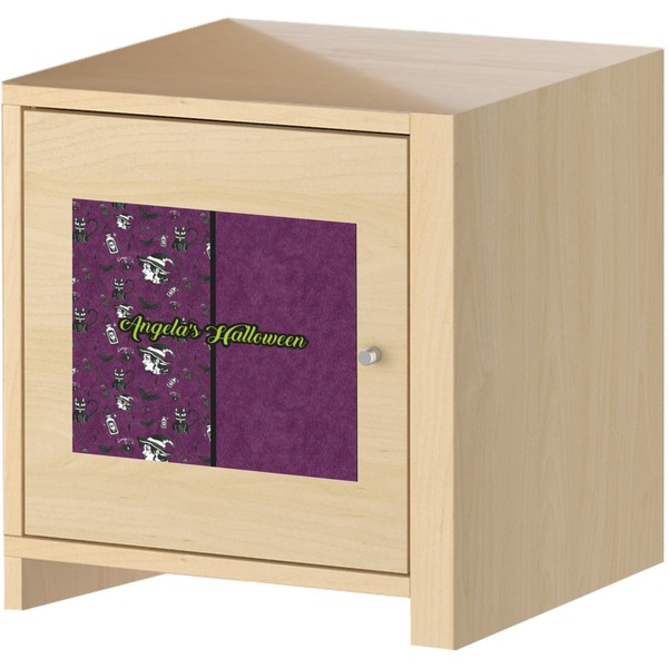 Witches On Halloween Square Wall Decal on Wooden Cabinet