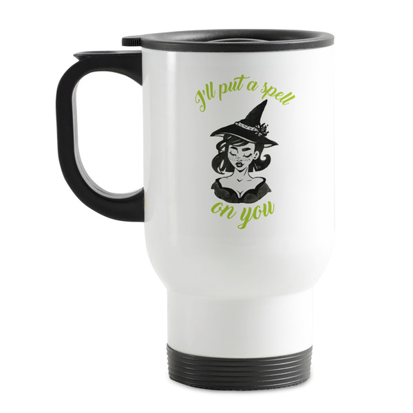 Custom Witches On Halloween Stainless Steel Travel Mug with Handle