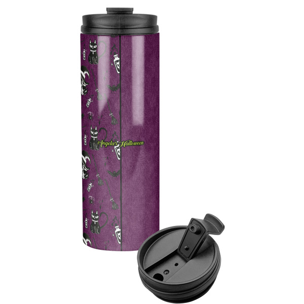 Custom Witches On Halloween Stainless Steel Skinny Tumbler (Personalized)