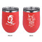Witches On Halloween Stainless Wine Tumblers - Coral - Double Sided - Approval