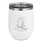 Witches On Halloween Stainless Wine Tumblers - White - Single Sided - Front