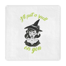 Witches On Halloween Standard Decorative Napkins (Personalized)