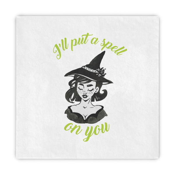 Custom Witches On Halloween Decorative Paper Napkins (Personalized)