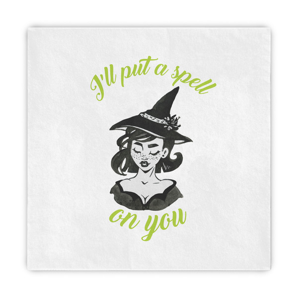 Custom Witches On Halloween Decorative Paper Napkins (Personalized)