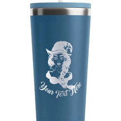 Witches On Halloween RTIC Everyday Tumbler with Straw - 28oz - Steel Blue - Double-Sided (Personalized)