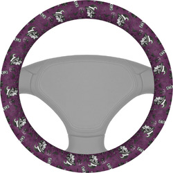 Witches On Halloween Steering Wheel Cover (Personalized)