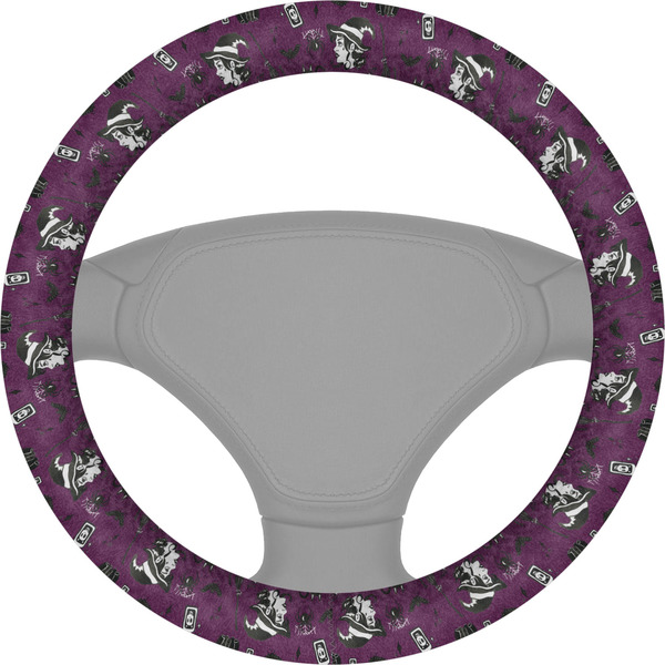 Custom Witches On Halloween Steering Wheel Cover
