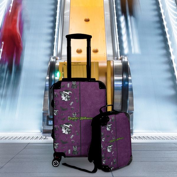 Witches On Halloween Suitcase Set 4 - IN CONTEXT