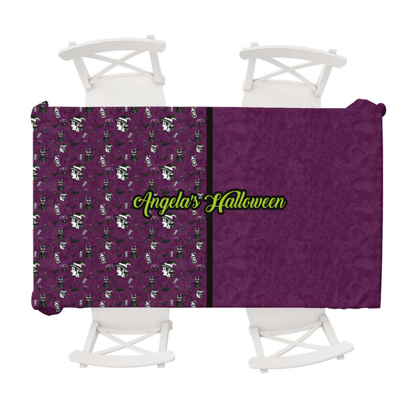 Custom Witches On Halloween Tablecloth - 58"x102" (Personalized)