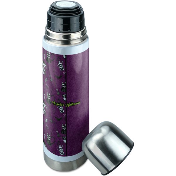Witches On Halloween Thermos - Lid Off