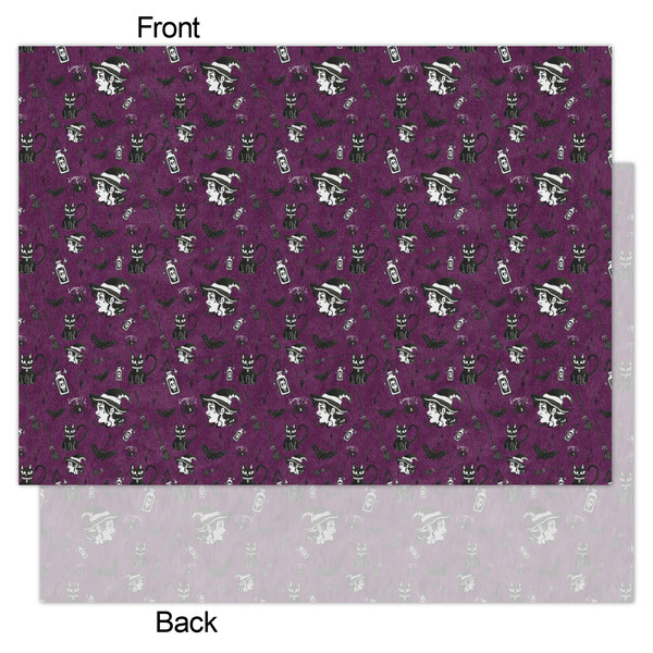 Witches On Halloween Tissue Paper - Lightweight - Large - Front & Back