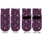 Witches On Halloween Toddler Ankle Socks - Double Pair - Front and Back - Apvl