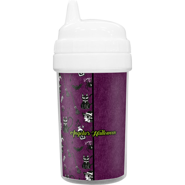 Custom Witches On Halloween Sippy Cup (Personalized)