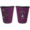 Witches On Halloween Trash Can Black - Front and Back - Apvl