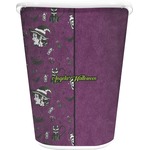 Witches On Halloween Waste Basket - Double Sided (White) (Personalized)