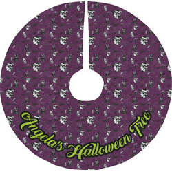 Witches On Halloween Tree Skirt (Personalized)
