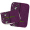 Witches On Halloween Two Rectangle Burp Cloths - Open & Folded