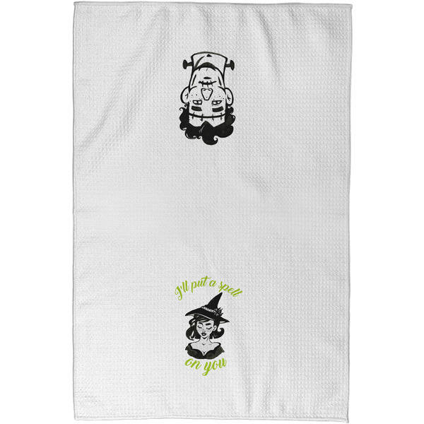 Witches On Halloween Waffle Towel - Partial Print - Approval Image